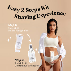 Coochy Plus Intimate Shaving Complete Kit - FRAGRANCE FREE & After Shave Protection Moisturizer Mist